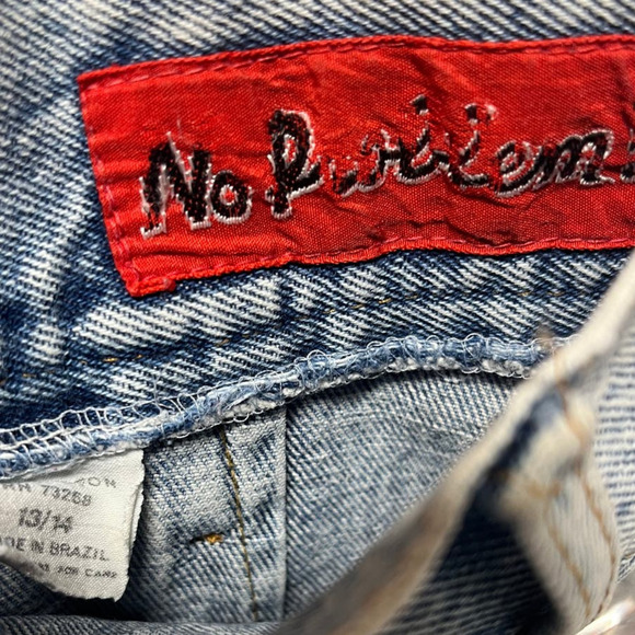 Vintage 1980's No Problem Stonewashed Denim Jean Size Women's 13/14 Skirt - Picture 4 of 7
